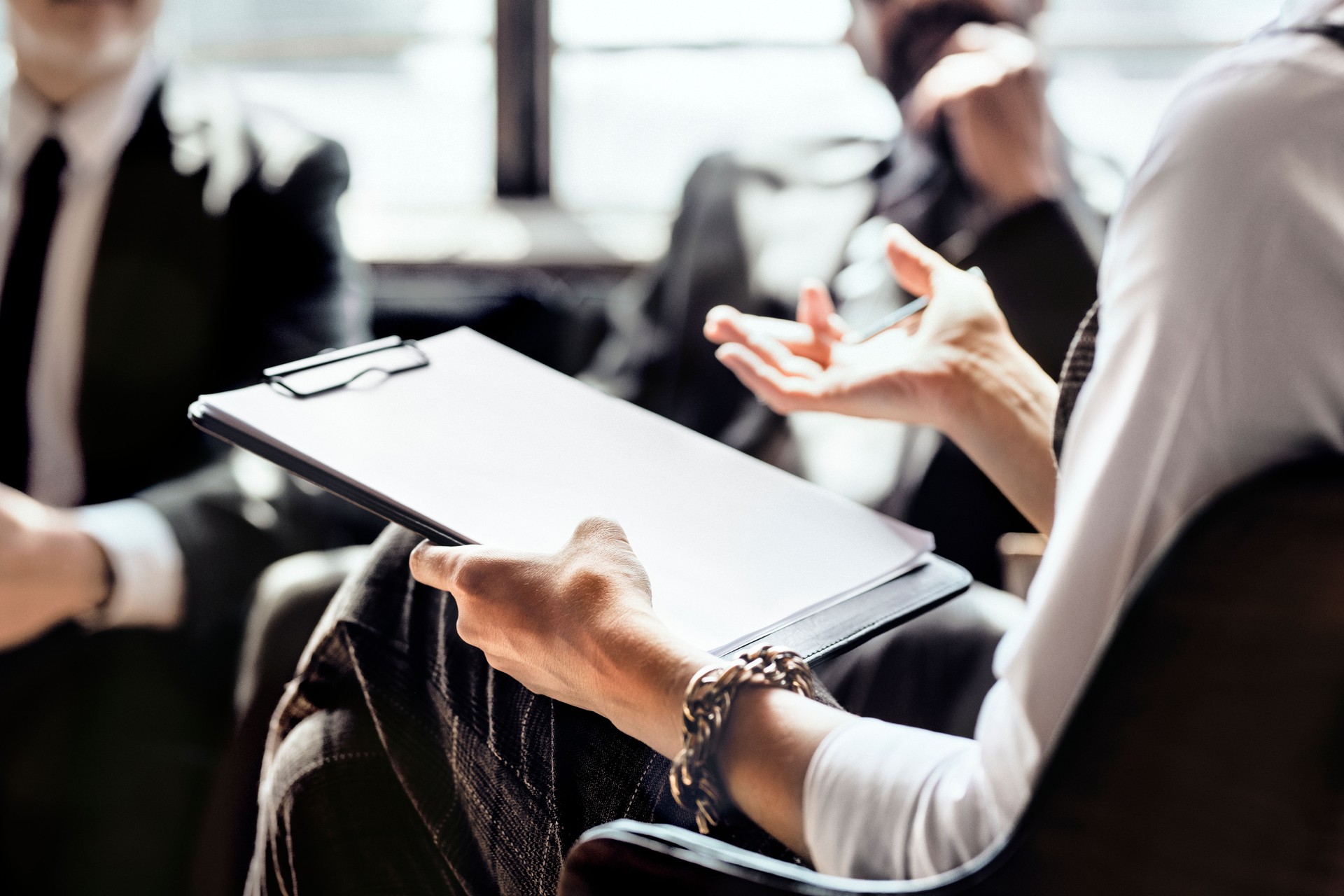 Business people in a consultation session